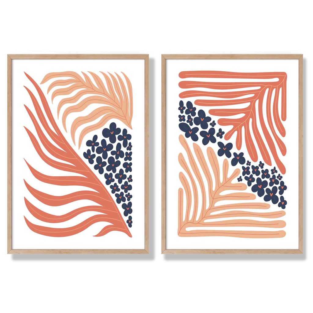 Boho Rammesett med Fargerike Kunsttrykk til Innredning 6