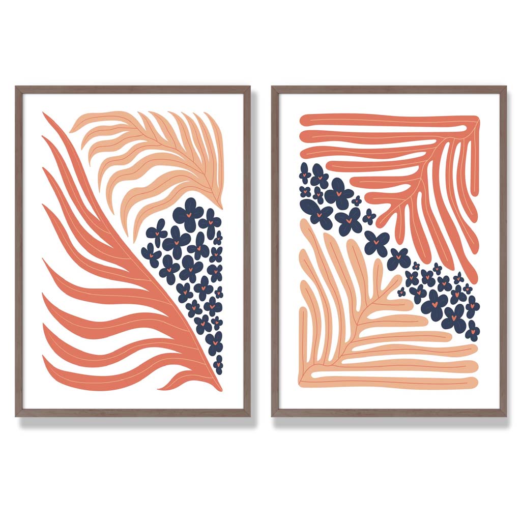 Boho Rammesett med Fargerike Kunsttrykk til Innredning 7