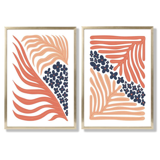 Boho Rammesett med Fargerike Kunsttrykk til Innredning 8