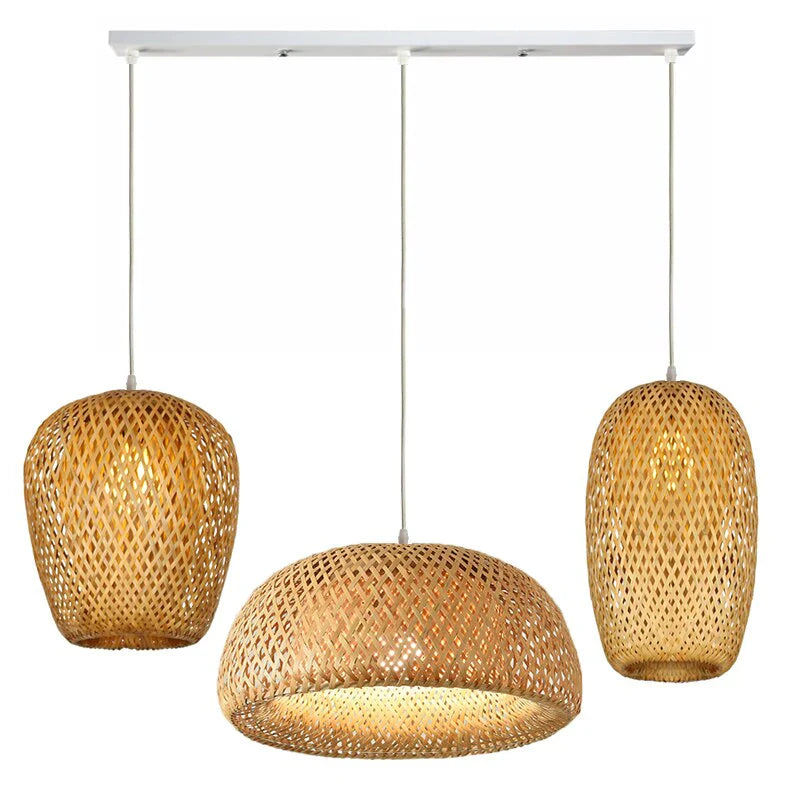 Boho Rotan Hengelampe for Stue og Soverom 16