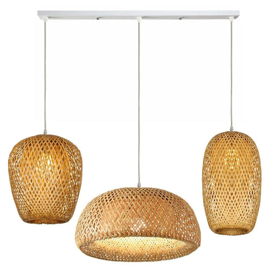 Boho Rotan Hengelampe for Stue og Soverom 16