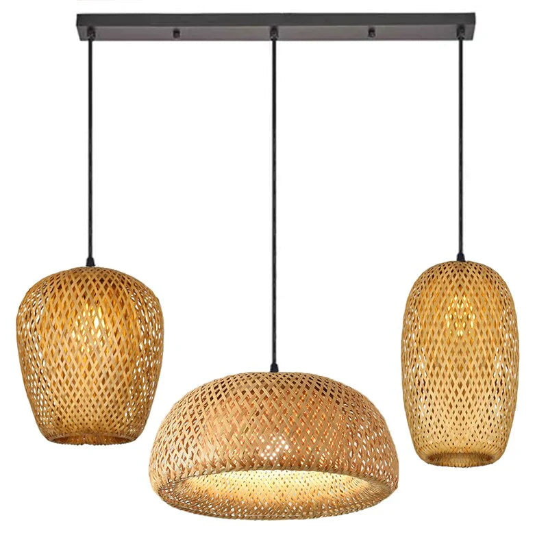 Boho Rotan Hengelampe for Stue og Soverom 17