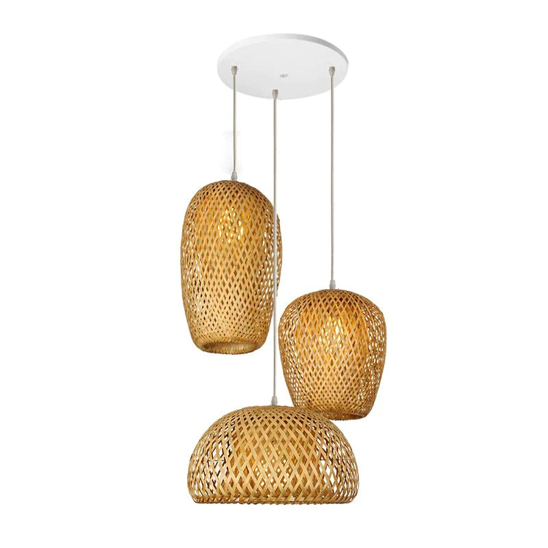 Boho Rotan Hengelampe for Stue og Soverom 18
