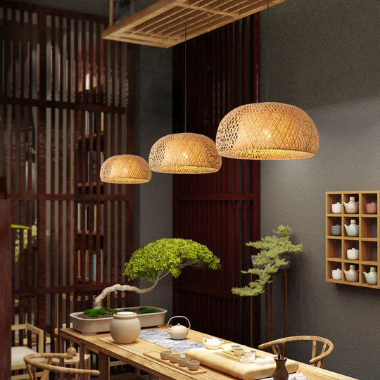 Boho Rotan Hengelampe for Stue og Soverom 4