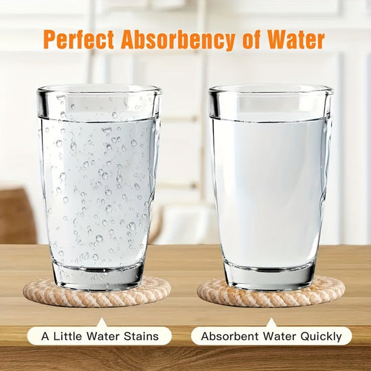 Boho Underlag Sett 8 Delt Vevd Design til Borddekorasjon 7