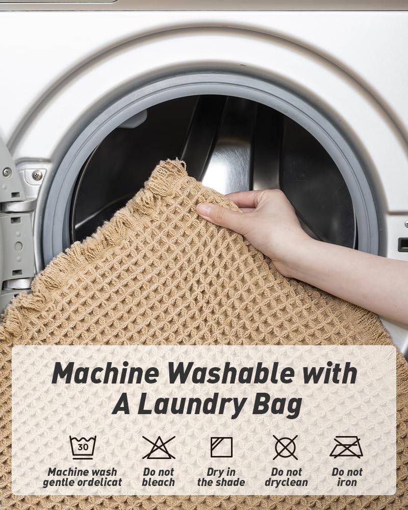 Boho Vaffelløper Teppe Sklisikker 2