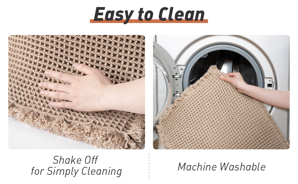 Boho Vaffelløper Teppe Sklisikker 7