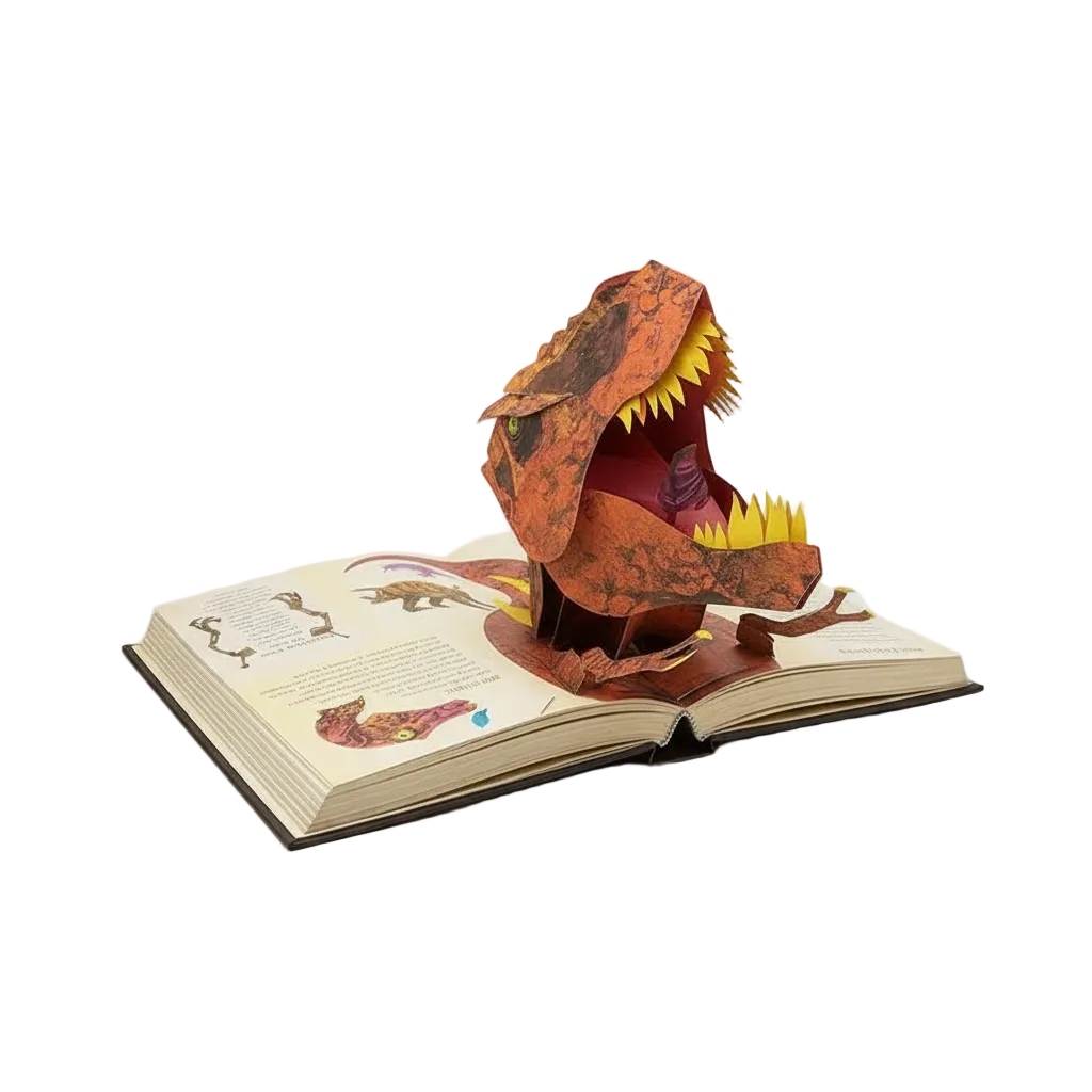 Bok for Barn med 3D Pop-up Dinosaurer 0