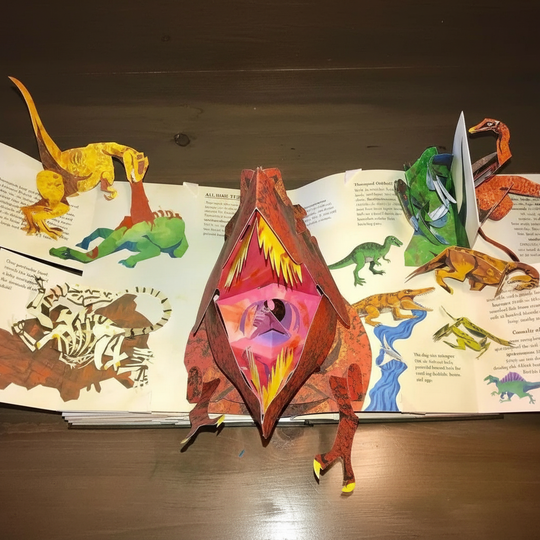 Bok for Barn med 3D Pop-up Dinosaurer 1