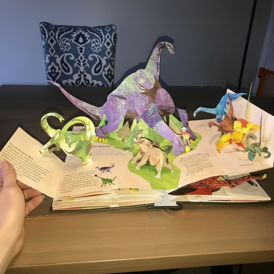 Bok for Barn med 3D Pop-up Dinosaurer 2