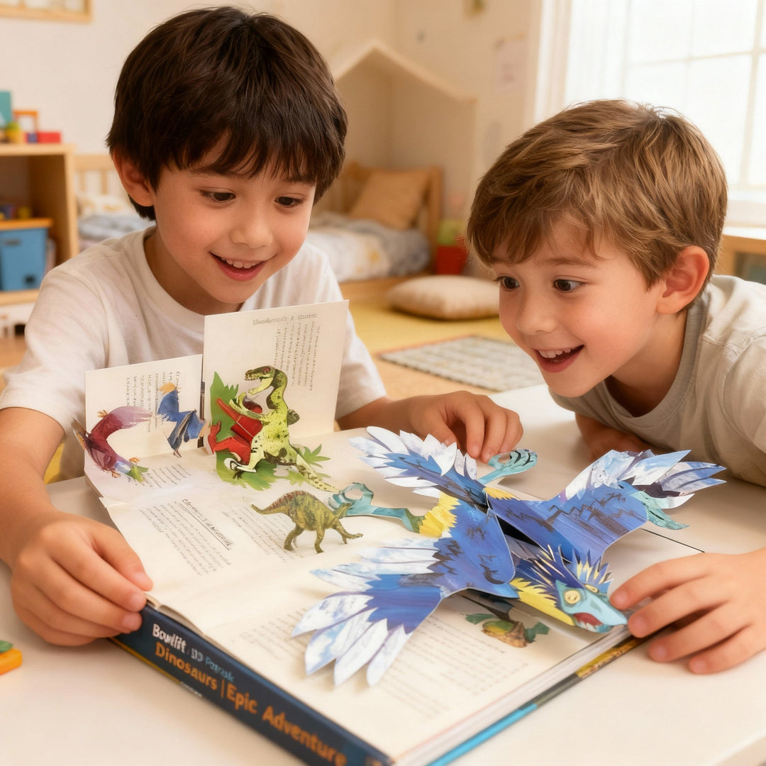 Bok for Barn med 3D Pop-up Dinosaurer 3
