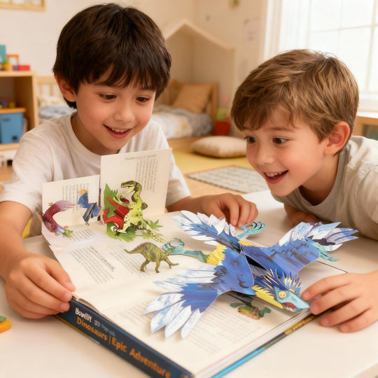 Bok for Barn med 3D Pop-up Dinosaurer 3