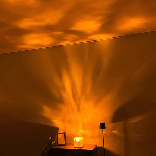 Bølgeterning Lampe med Fjernkontroll – Unik Atmosfære Belysning 3