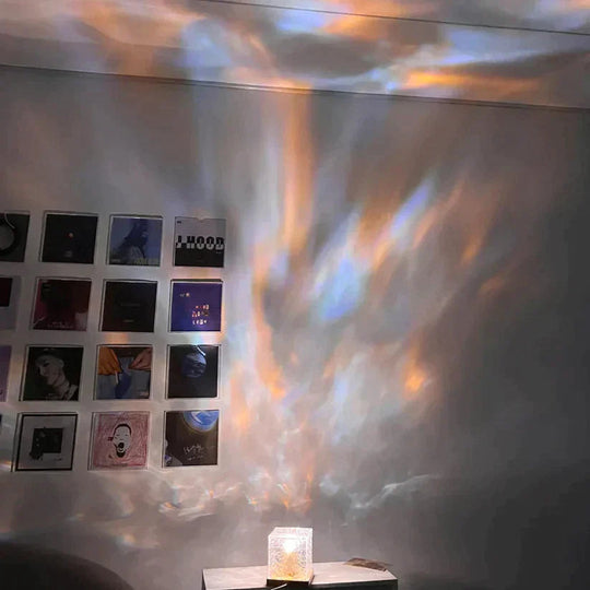 Bølgeterning Lampe med Fjernkontroll – Unik Atmosfære Belysning 5