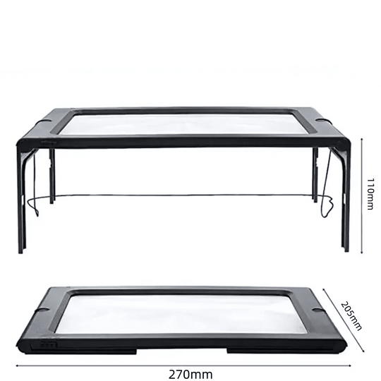 Bordforstørrelsesglass med LED-belysning Håndfri Design 2
