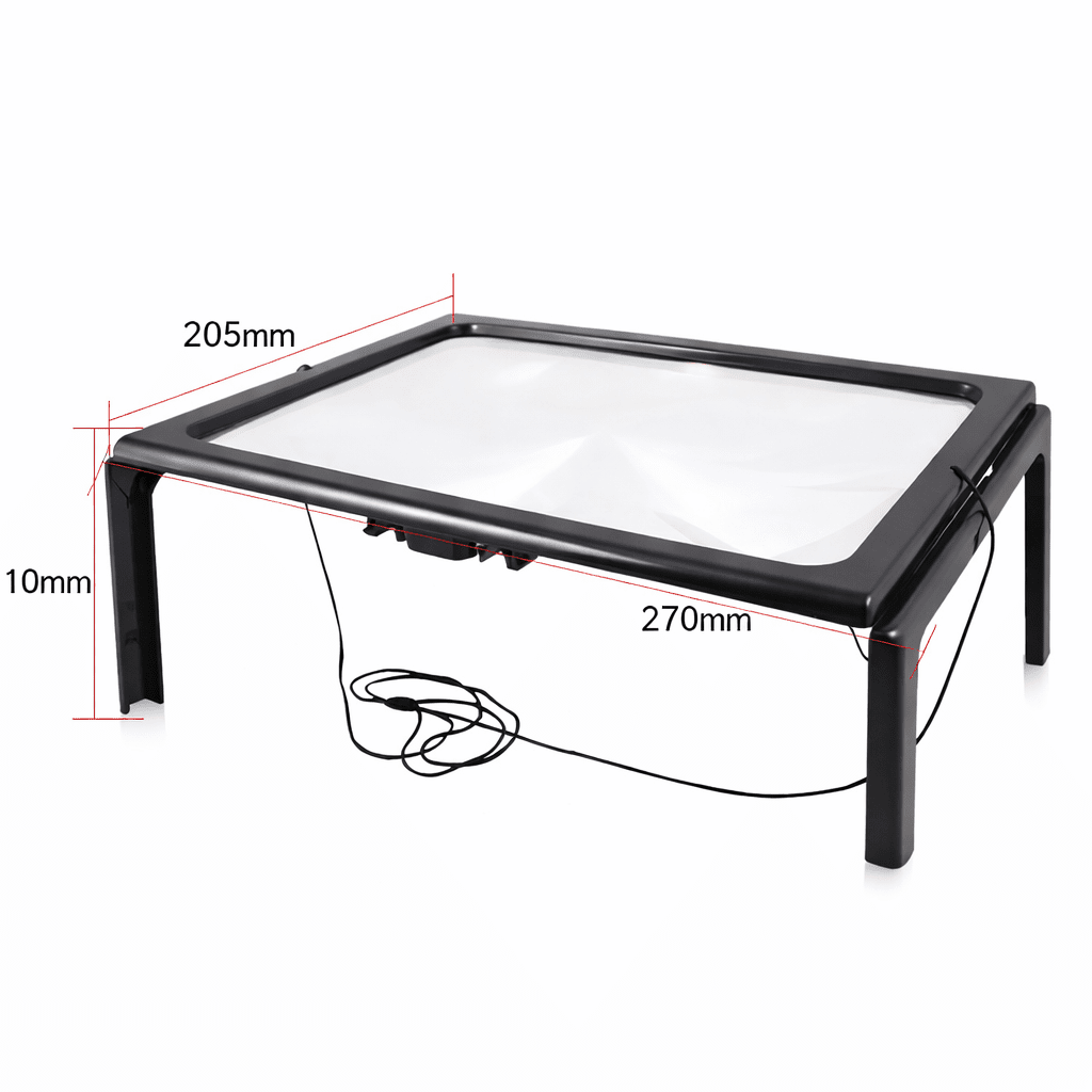 Bordforstørrelsesglass med LED-belysning Håndfri Design 3