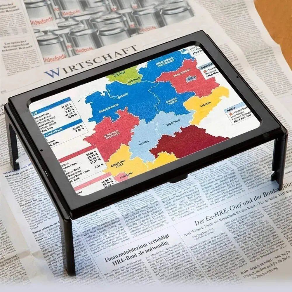 Bordforstørrelsesglass med LED-belysning Håndfri Design 5