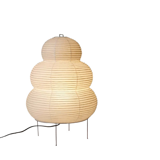 Bordlampe i Rispapir med Minimalistisk Design 0