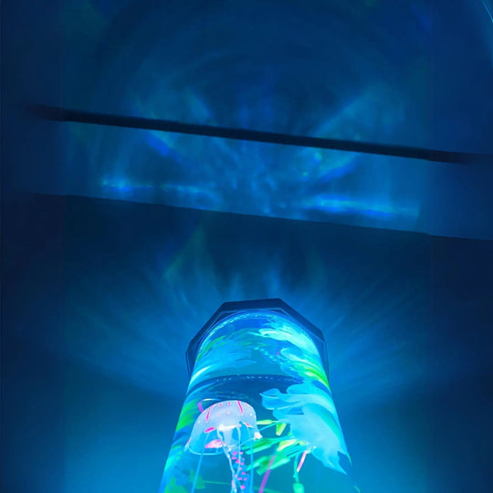 Bordlampe med Akvarium og Fargeforandrende LED 6