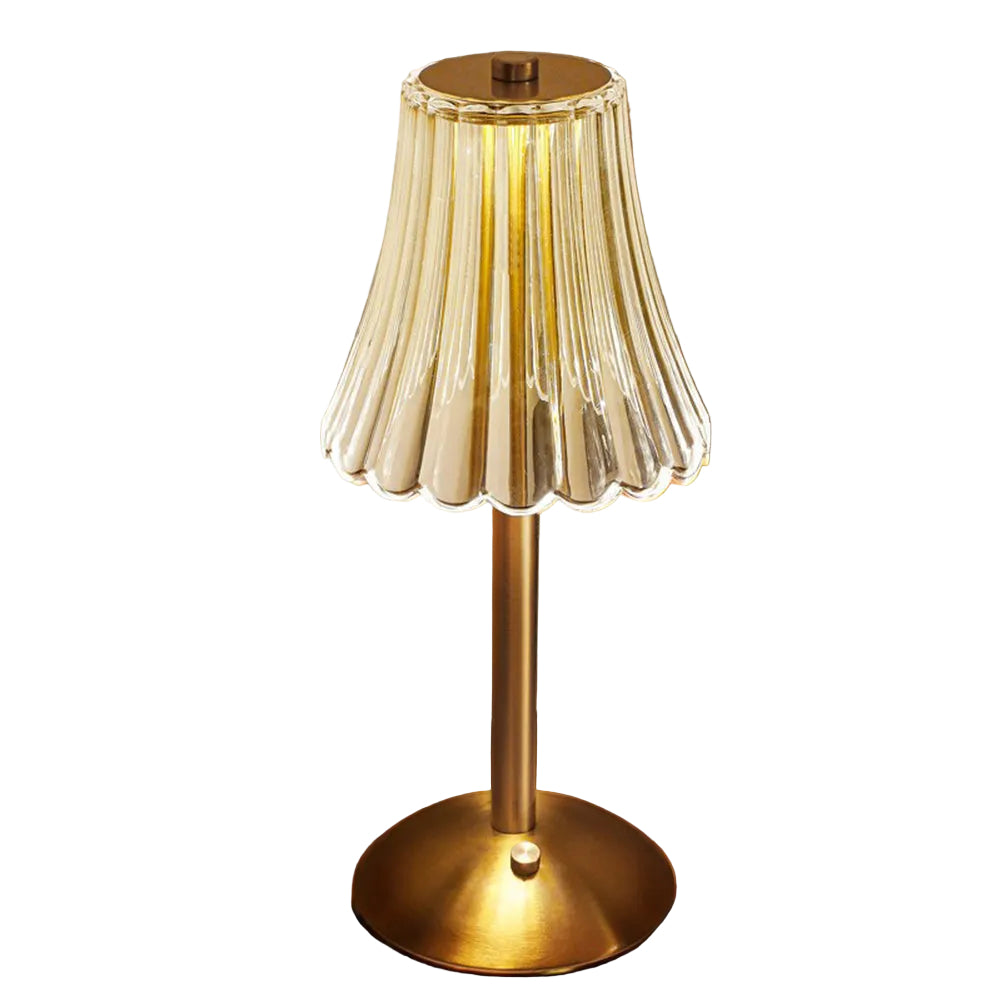Bordlampe med Gullkrystall og Berøringskontroll 0