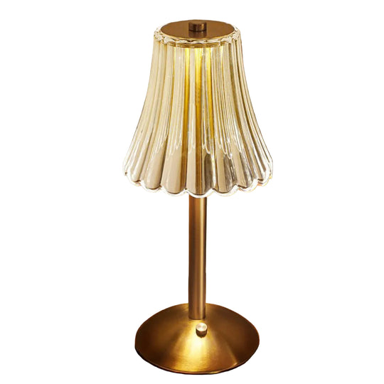Bordlampe med Gullkrystall og Berøringskontroll 0