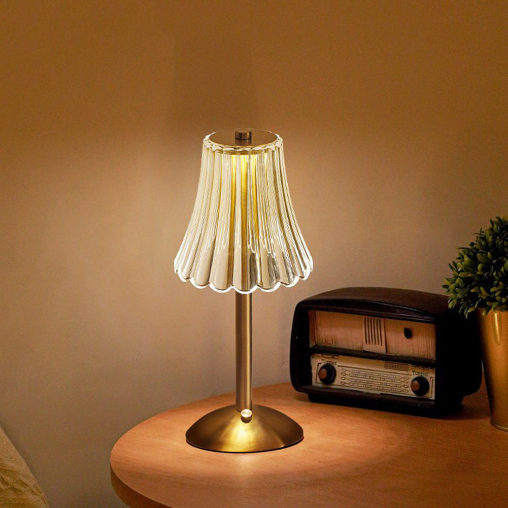 Bordlampe med Gullkrystall og Berøringskontroll 2