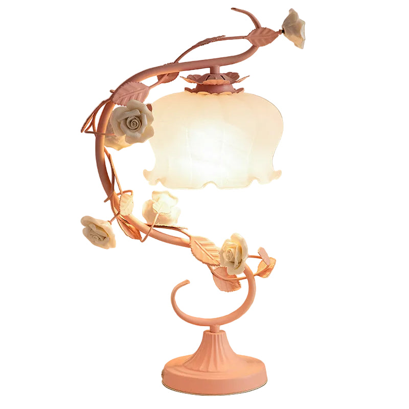 Bordlampe med Rose Design for Soverom 0