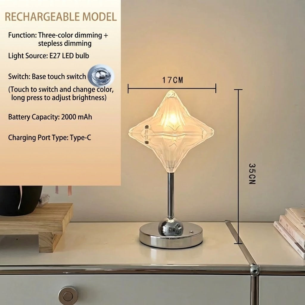 Bordlampe med Stjerneinspirert Design 4