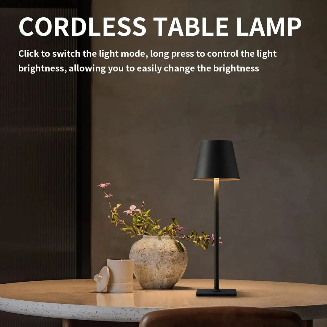 Bordlampe med USB-opplading og Berøringskontroll 5