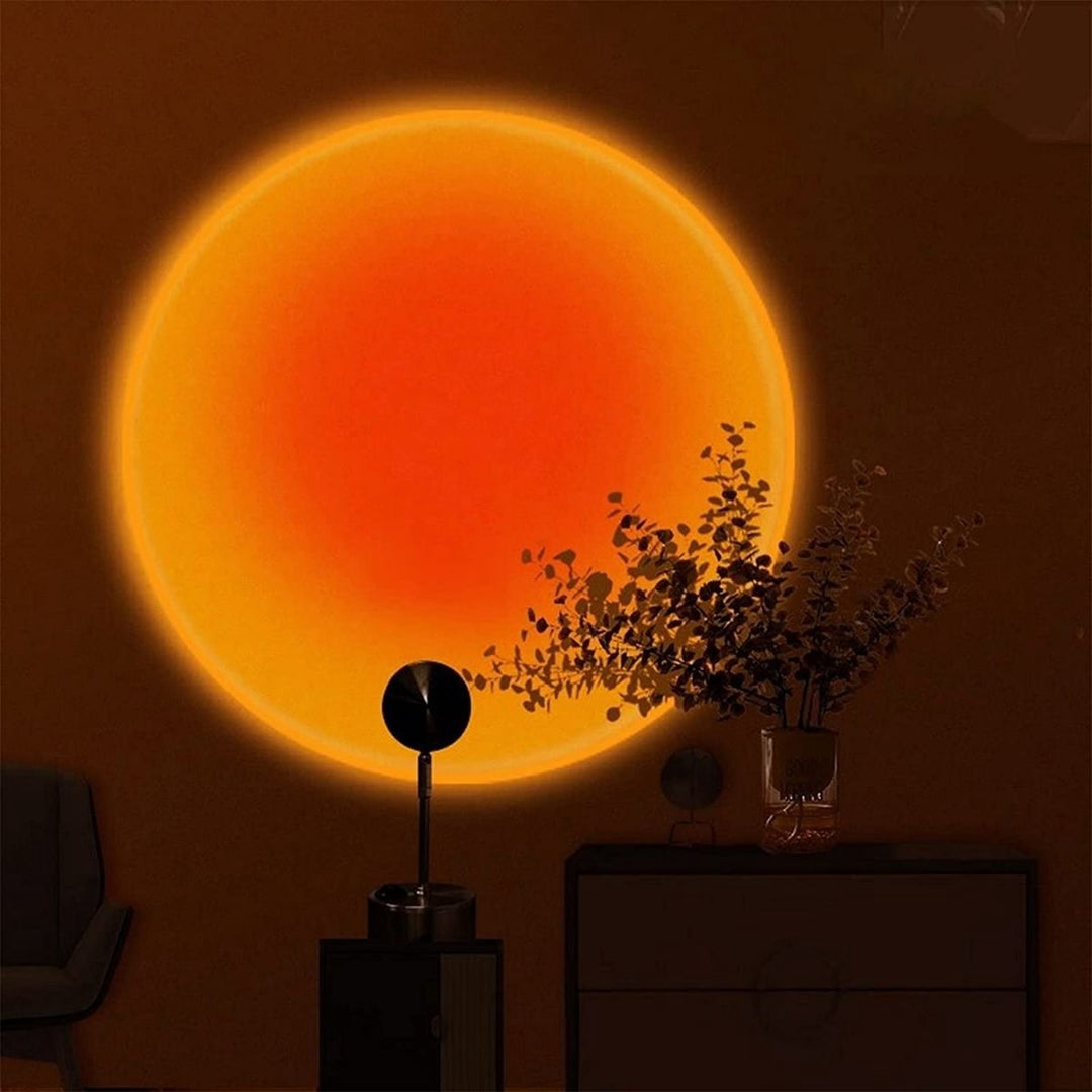 Bordlampe med solnedgangsdesign 0