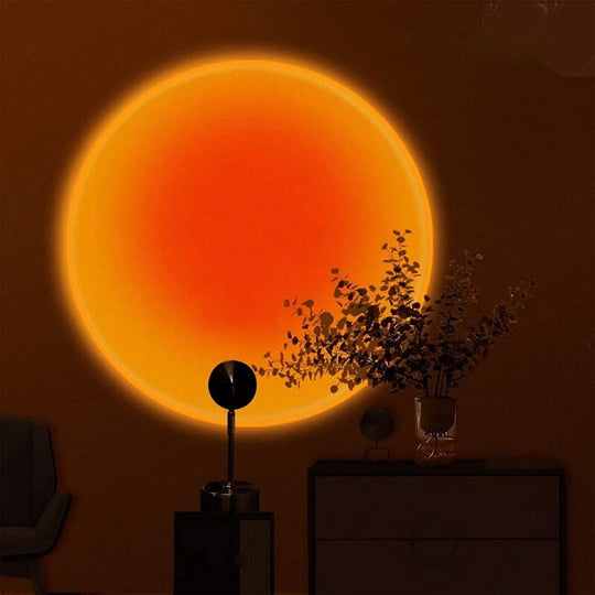 Bordlampe med solnedgangsdesign 0
