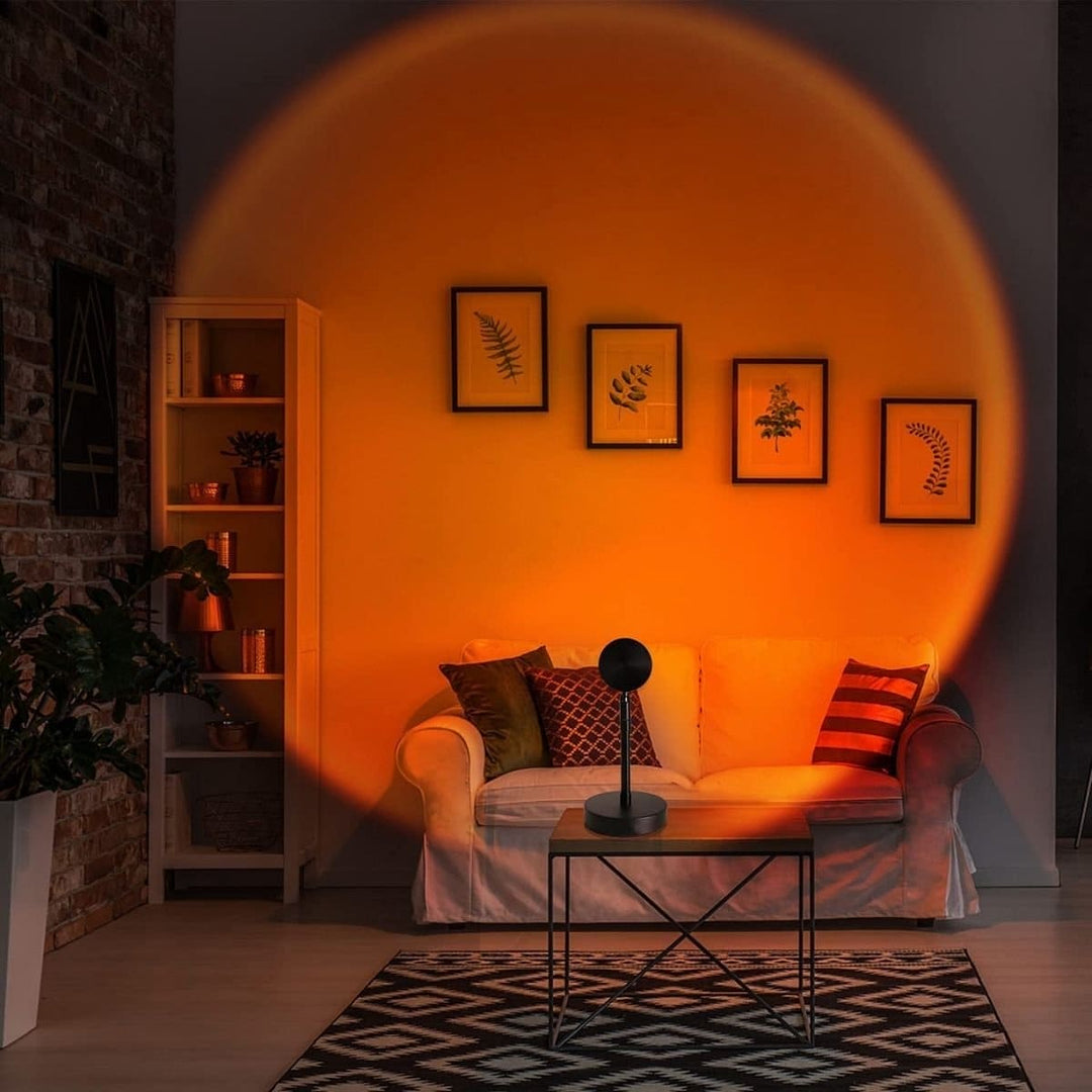 Bordlampe med solnedgangsdesign 1