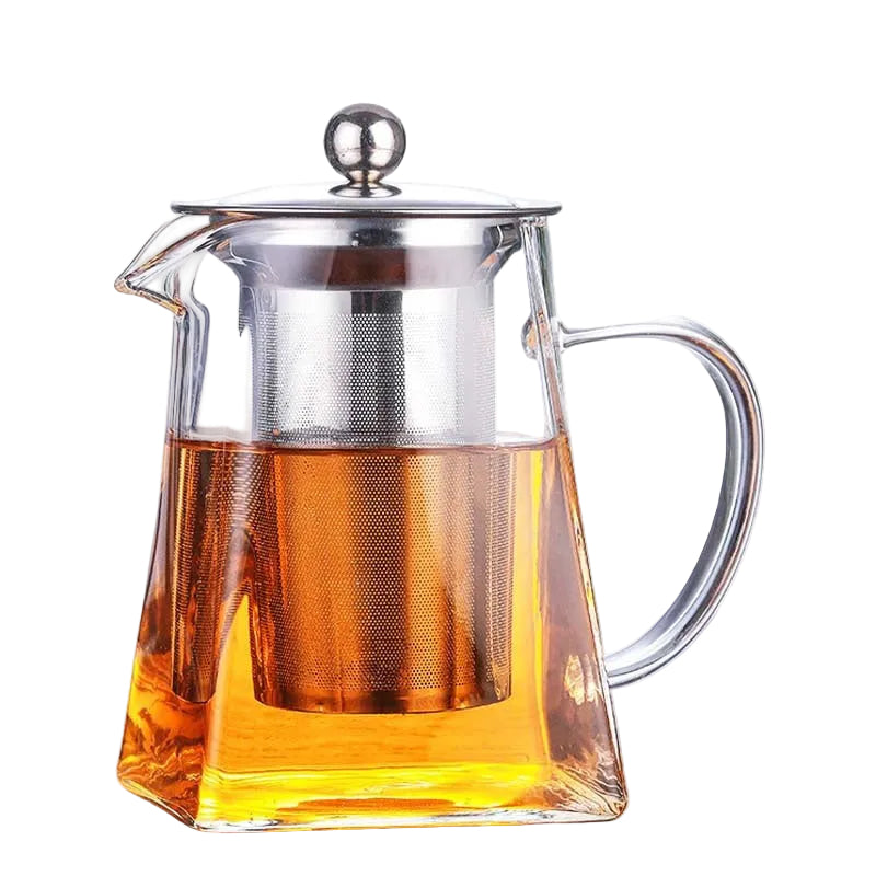Borosilikatglass Tekanne med Teinfuser for Oolong Te 0