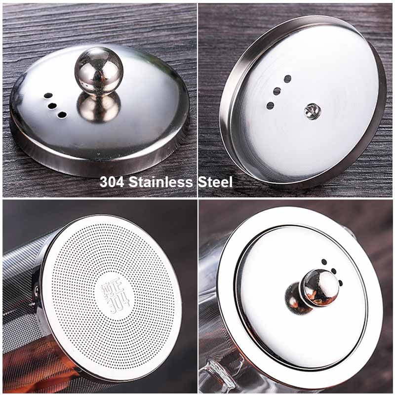 Borosilikatglass Tekanne med Teinfuser for Oolong Te 1