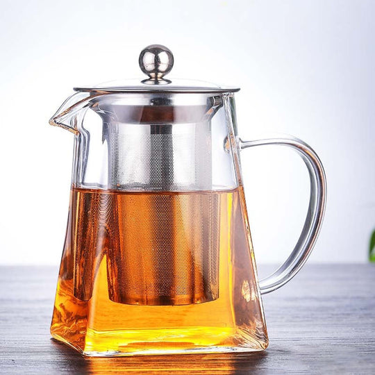 Borosilikatglass Tekanne med Teinfuser for Oolong Te 8