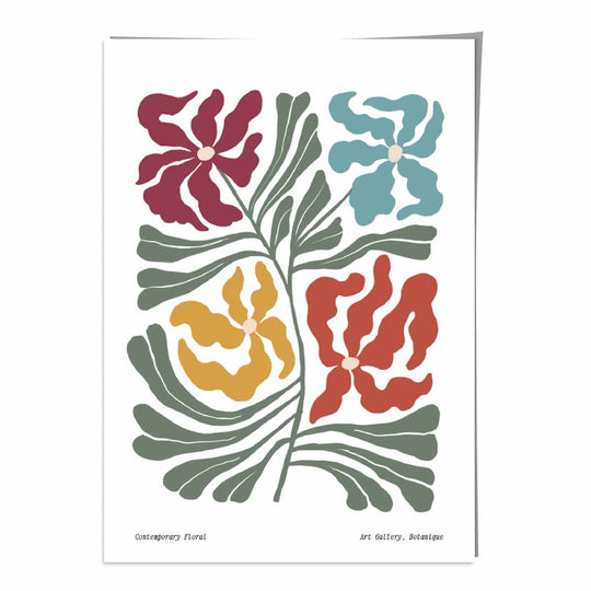 Botanisk Plakat med Blomsterdesign for Veggdekorasjon 0