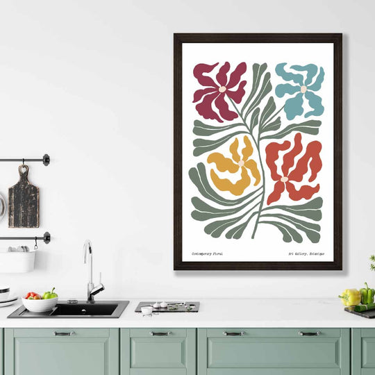 Botanisk Plakat med Blomsterdesign for Veggdekorasjon 3