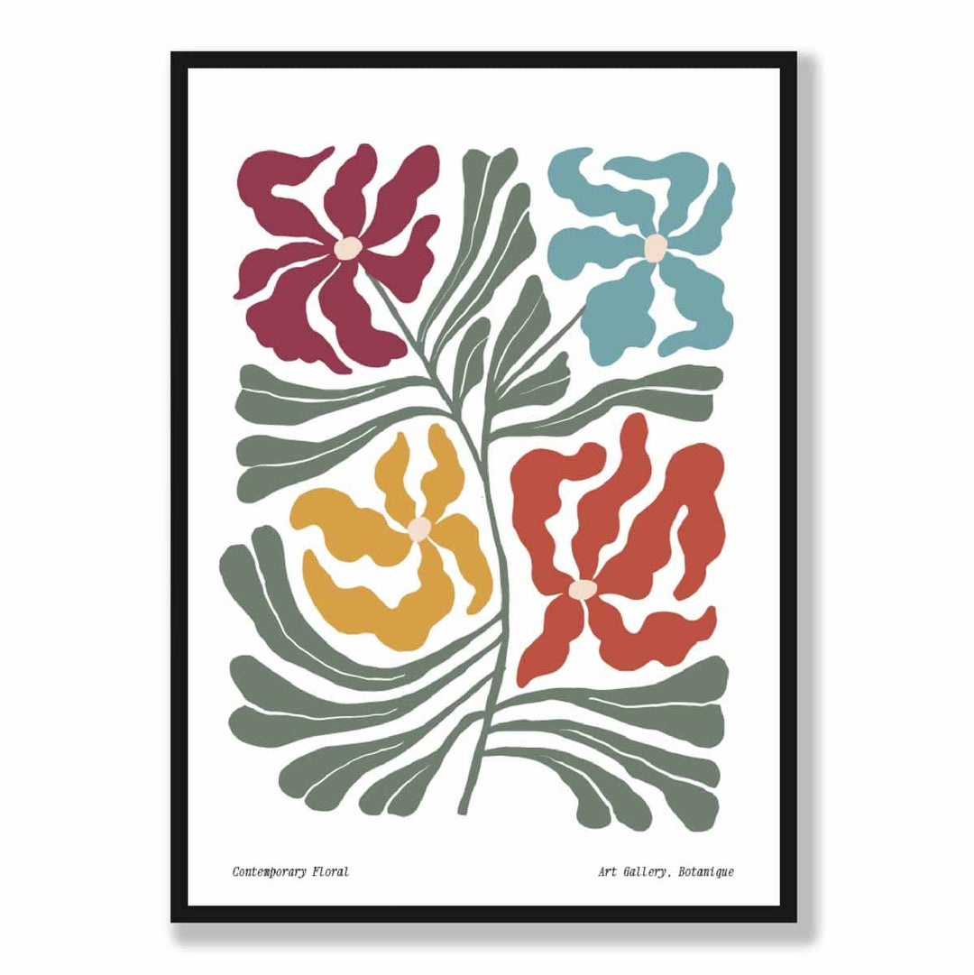 Botanisk Plakat med Blomsterdesign for Veggdekorasjon 5