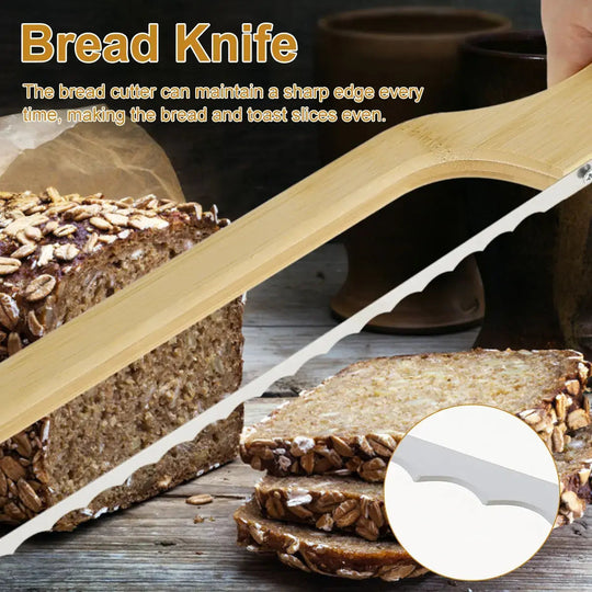 Brødkniv Taggete Design for Presis Skjæring 4