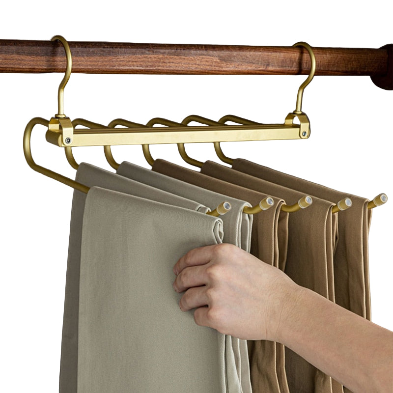 Buksestativ for kvinner og menn med 6-lags design 0