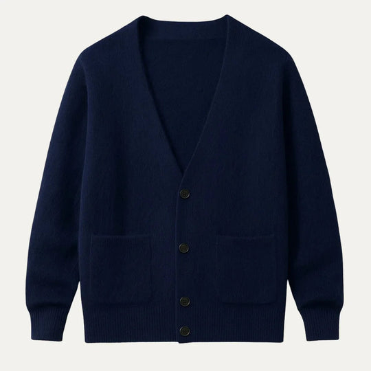 Cardigan Jakke Herre Cashmere Med Knapper - Myk, Varm, Avslappet Stil 3