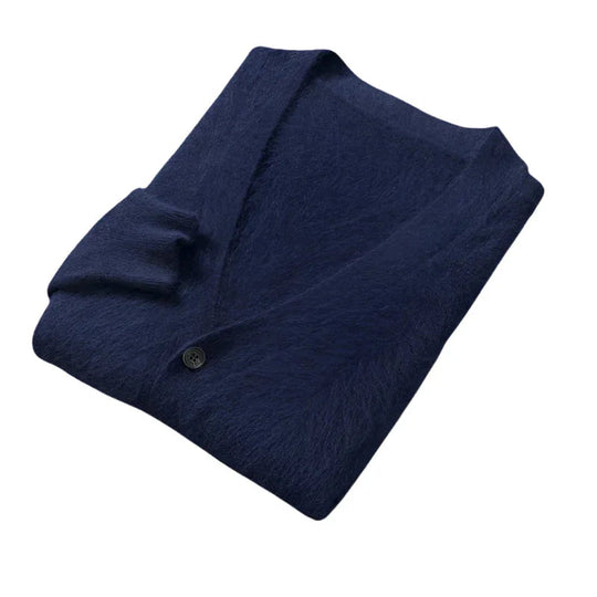 Cardigan Jakke Herre Cashmere Med Knapper - Myk, Varm, Avslappet Stil 7
