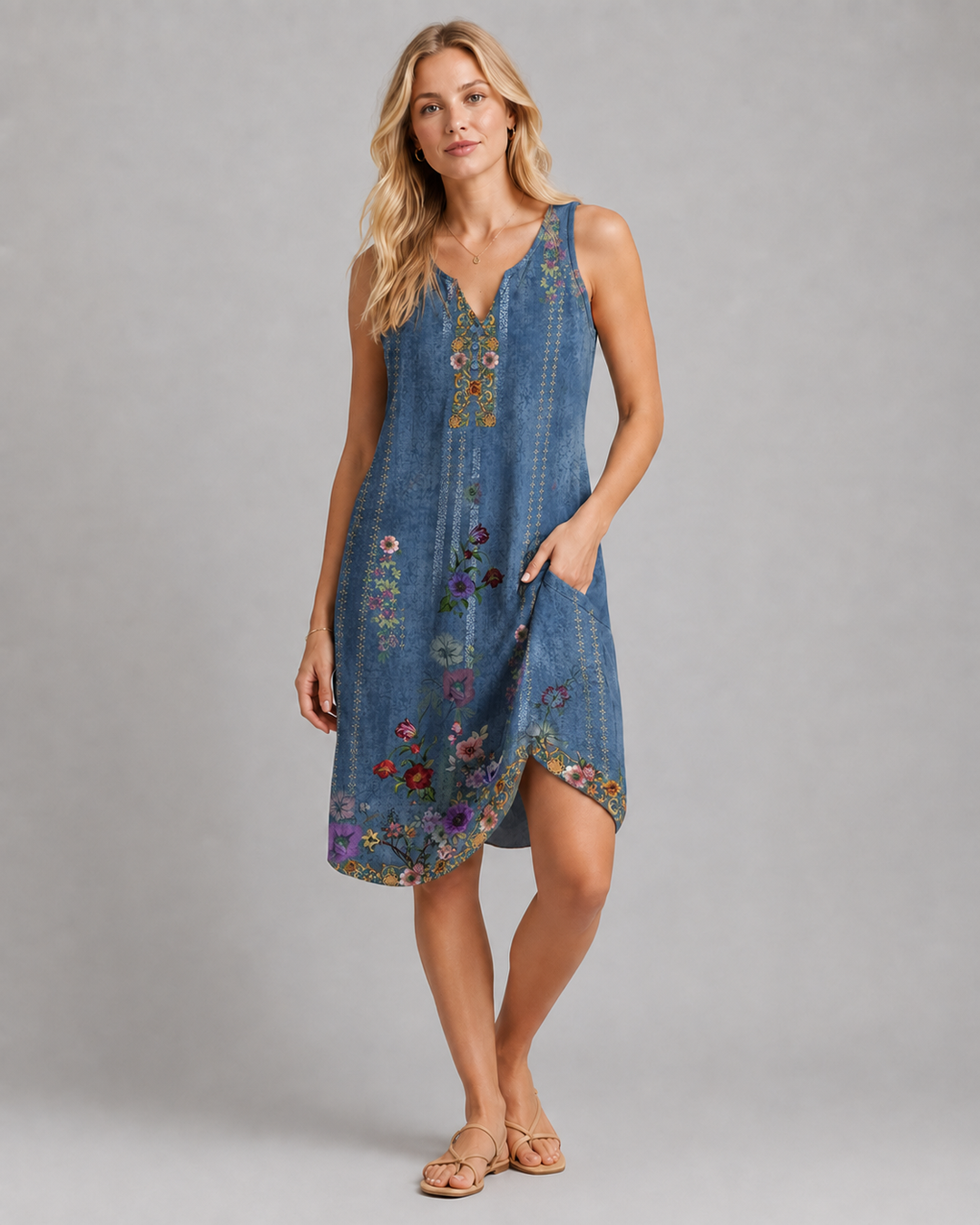 Damen Retro Kjole Klassisk Stil