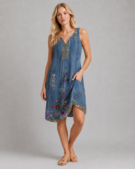 Damen Retro Kjole Klassisk Stil