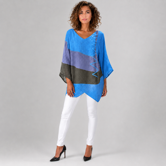 Kvinne Bluse Flytende Blandingsstoff