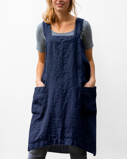 Grembiule da donna leggero con tasche