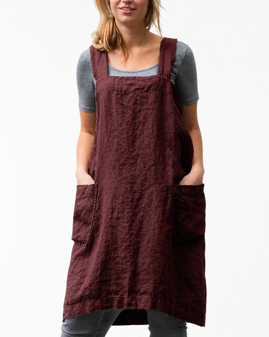 Grembiule da donna leggero con tasche