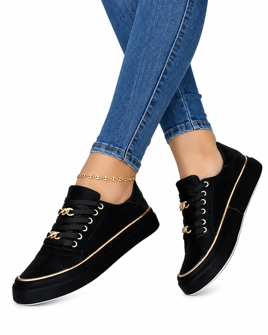 Dame Sneakers Komfortabel Design