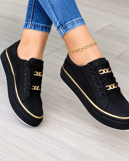 Dame Sneakers Komfortabel Design