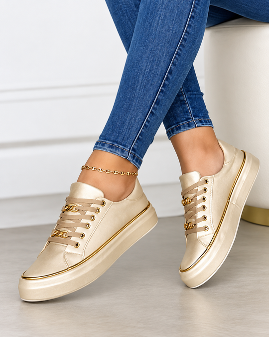 Dame Sneakers Komfortabel Design